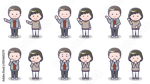 私服の中年男女 04