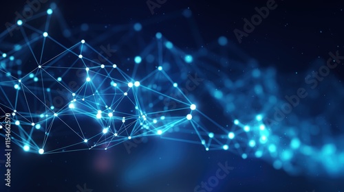 Wallpaper Mural Blue Abstract Background with Light Connections and Network Design for Technology and Digital Concepts Torontodigital.ca