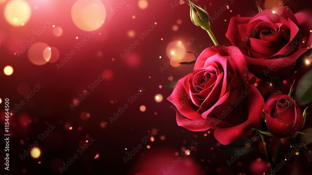 Valentine's Day or Wedding Background with Beautiful Roses. Concept for a romantic party invitation or love message. Premium and luxurious Ai-Generative.
Valentine's Day or Wedding Background with Beautiful Roses. Concept for a romantic party invitation or love message. Premium and luxurious Ai-Generative.
