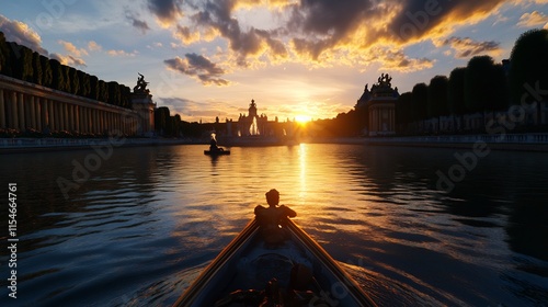 Sunset Gondola Ride at the Grand Canal of Versailles Palace