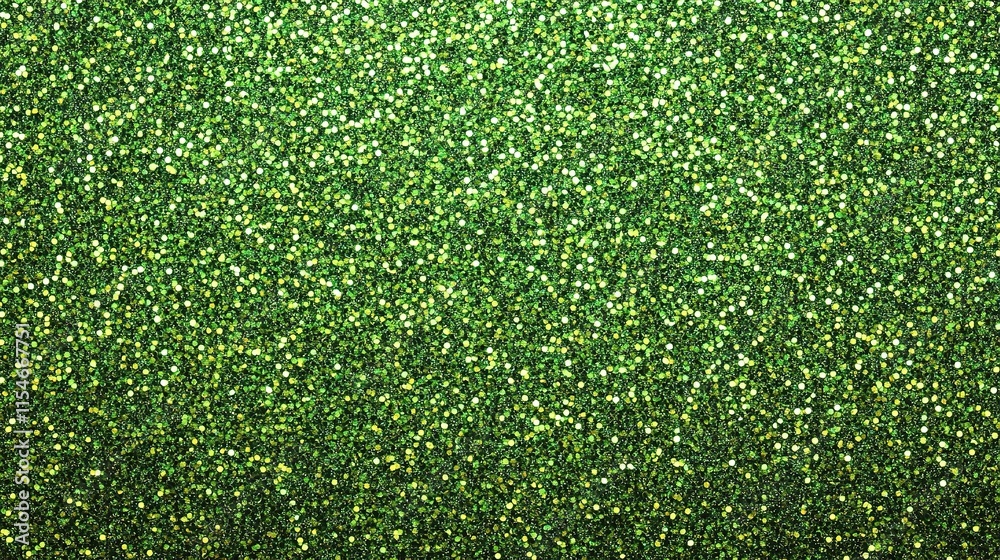 Fototapeta premium Green Glitter Texture Background for Festive Christmas Decor