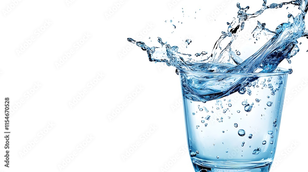 17. A transparent glass of water with a small amount of water left, set against a smooth white background 17. A transparent glass of water with a small amount of water left, set against a smooth white background