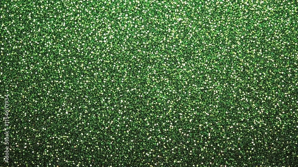 Fototapeta premium Sparkling Green Glitter Texture for Abstract Christmas Background