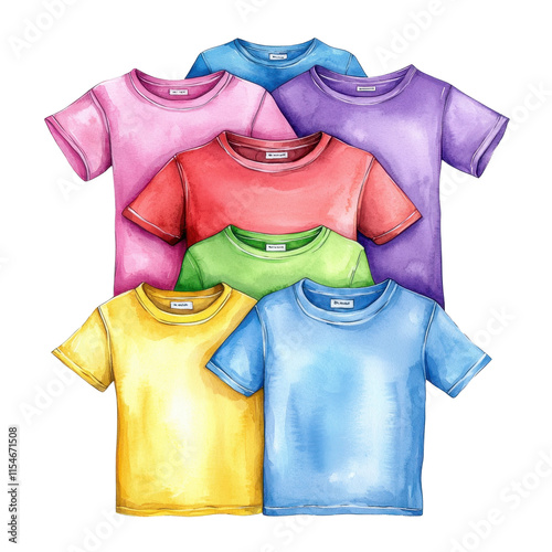 Casual Watercolor Shirts in Various Colors photo