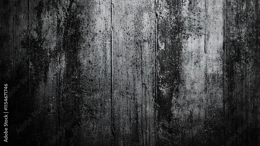 Fototapeta premium Textured Gray Concrete Wall with Grunge Effect and Water Stains
