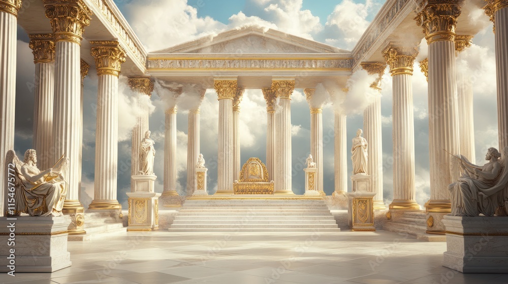 Heavenly Palace: A Celestial Throne Room in the Clouds Heavenly Palace: A Celestial Throne Room in the Clouds