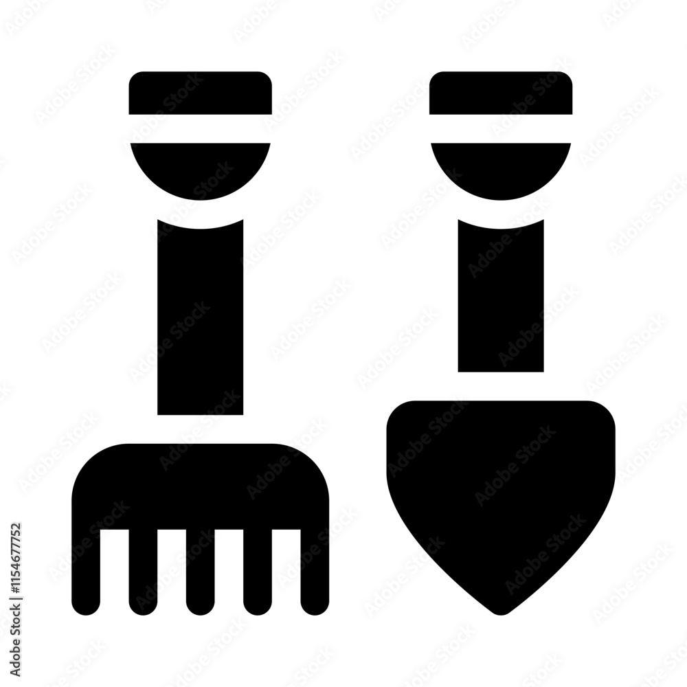 Garden glyph icon Garden glyph icon