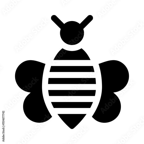 Bees glyph icon