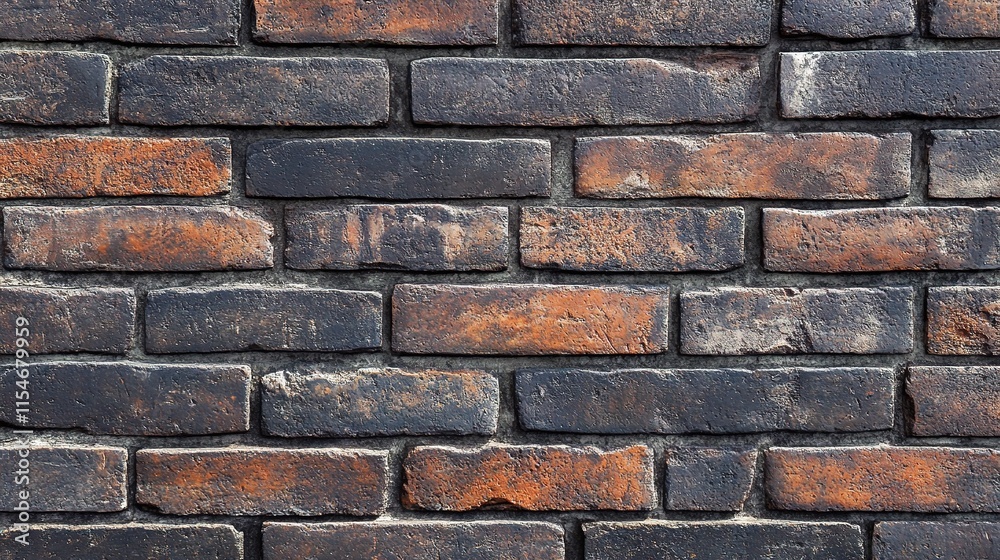 Obraz premium Perfect Black Brick Wall Background for High-Quality Projects
