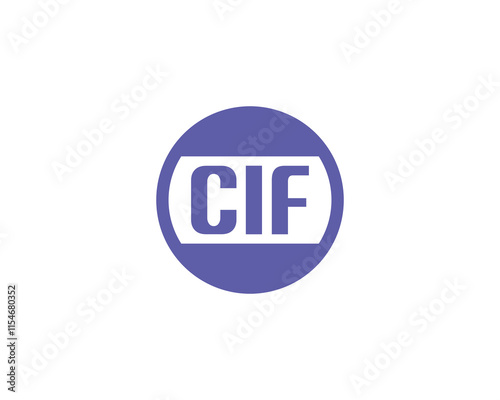 CIF logo design vector template. CIF photo