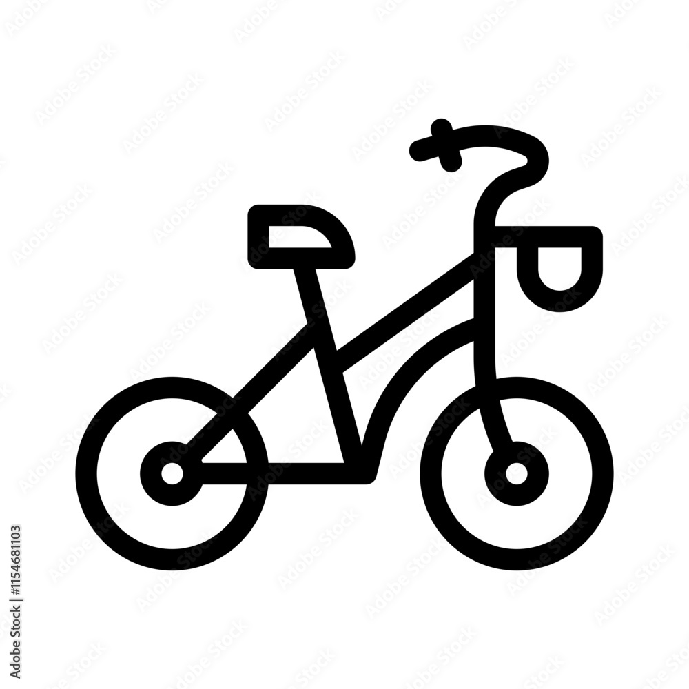 Bicycle line icon Bicycle line icon
