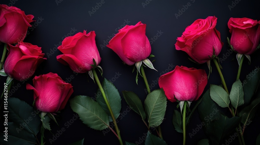 Valentine's Day or Wedding Background with Beautiful Roses. Concept for a romantic party invitation or love message. Premium and luxurious Ai-Generative. Valentine's Day or Wedding Background with Beautiful Roses. Concept for a romantic party invitation or love message. Premium and luxurious Ai-Generative.