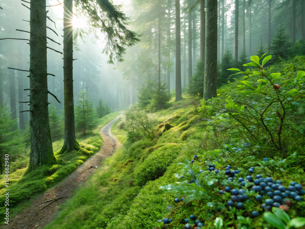 morning in the forest. forest, trees, path, nature, tree, landscape, woods, green, road, park, trail, summer, spring, mist, wood, leaf, foliage, grass, sunlight, autumn, environment, scenic, light, ou