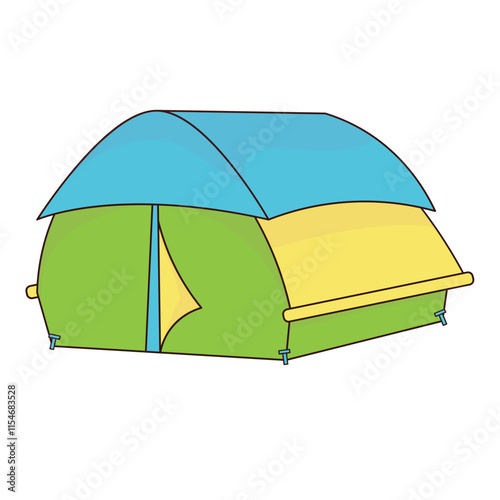 camping icon illustration