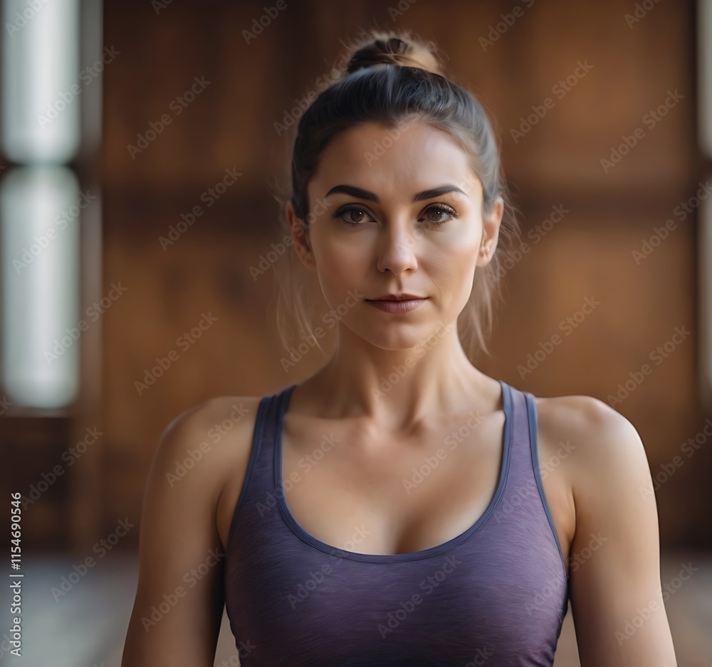 Fototapeta premium Woman doing Yoga