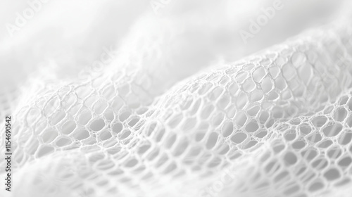 Textured White Lace Fabric ...