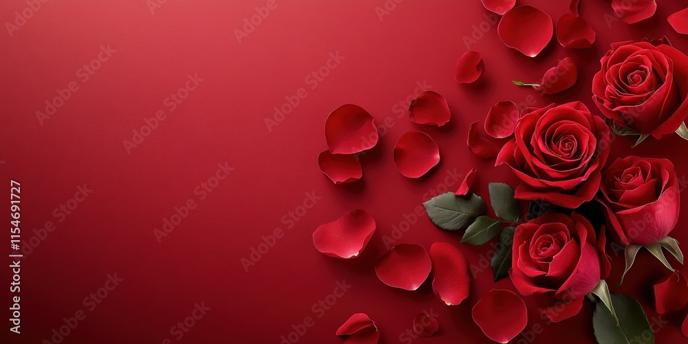 Valentine's Day or Wedding Background with Beautiful Roses. Concept for a romantic party invitation or love message. Premium and luxurious Ai-Generative.
Valentine's Day or Wedding Background with Beautiful Roses. Concept for a romantic party invitation or love message. Premium and luxurious Ai-Generative.