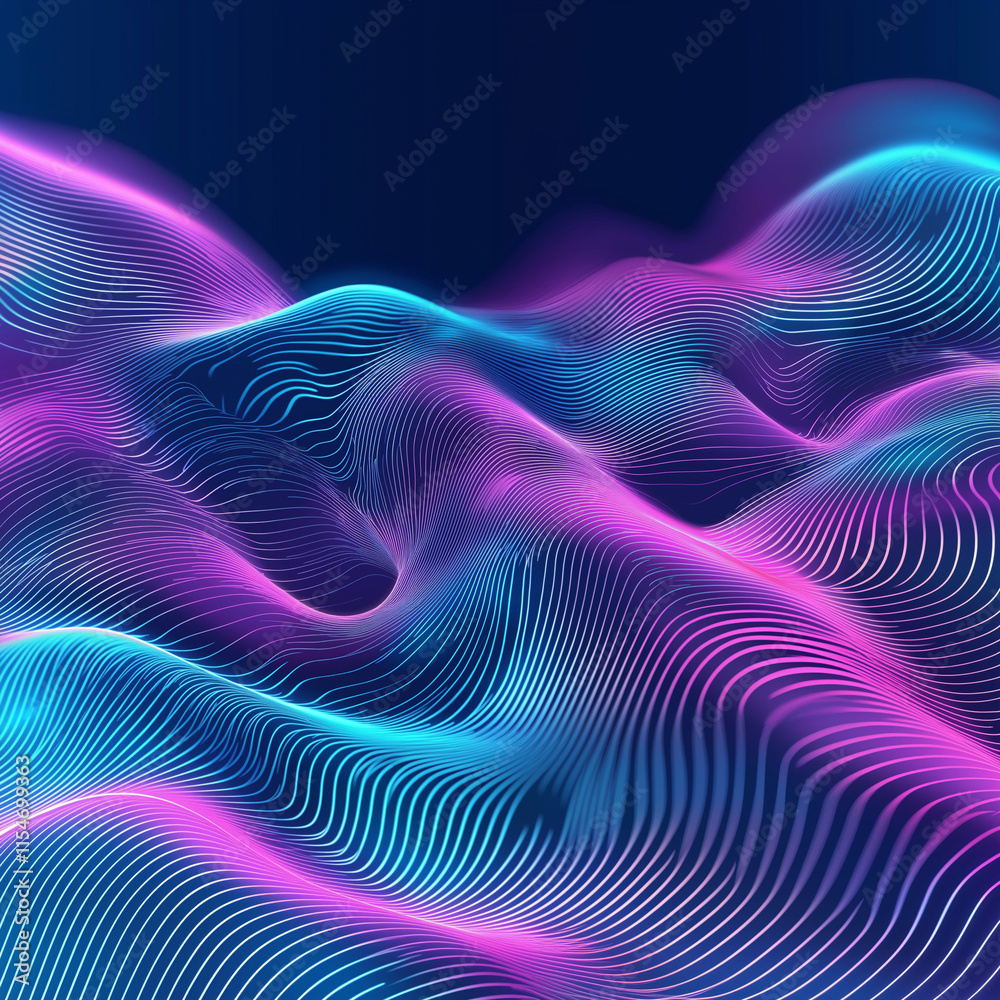 Dynamic Neon Light Lines Abstract Background Dynamic Neon Light Lines Abstract Background