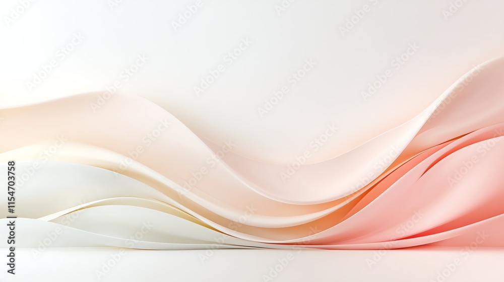 Elegant soft abstract waves of pastel colors creating a serene visual flow. Elegant soft abstract waves of pastel colors creating a serene visual flow.