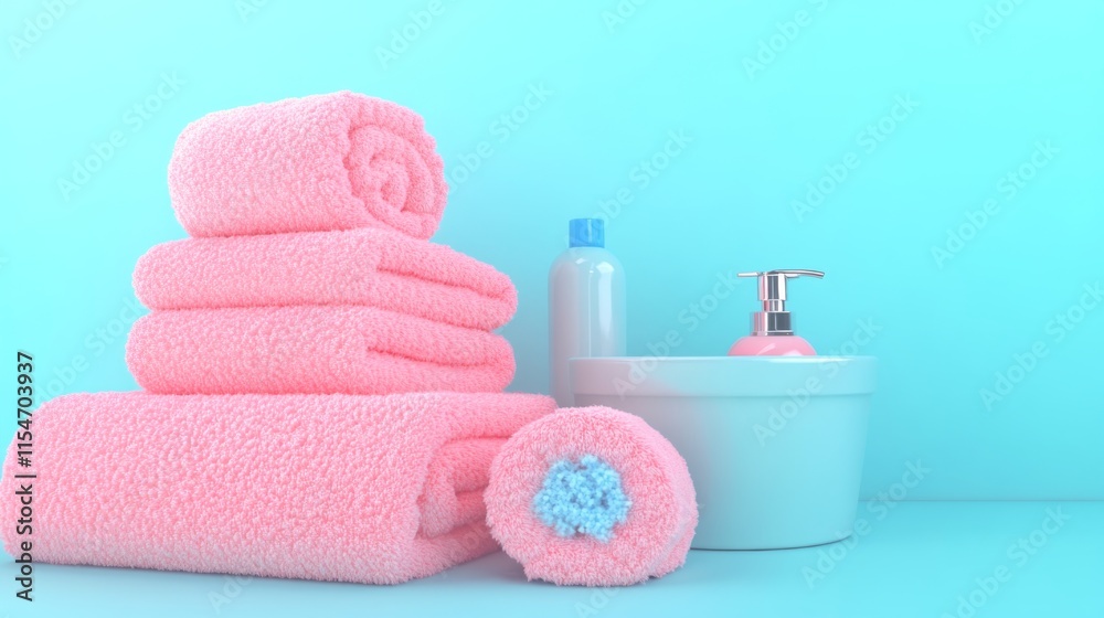 Soft Pink Towels for a Fresh and Clean Bathroom Soft Pink Towels for a Fresh and Clean Bathroom