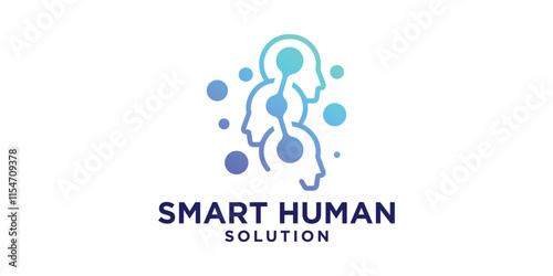 logo design head connection,symbol,idea,icon,creative.