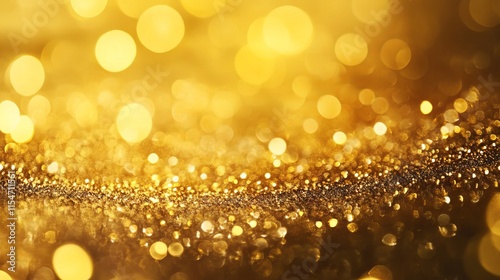 Elegant gold abstract background with bokeh effects and shimmering light, creating a luxurious and bright atmosphere. Perfect for high-end, premium design themes and sophisticated visuals. photo