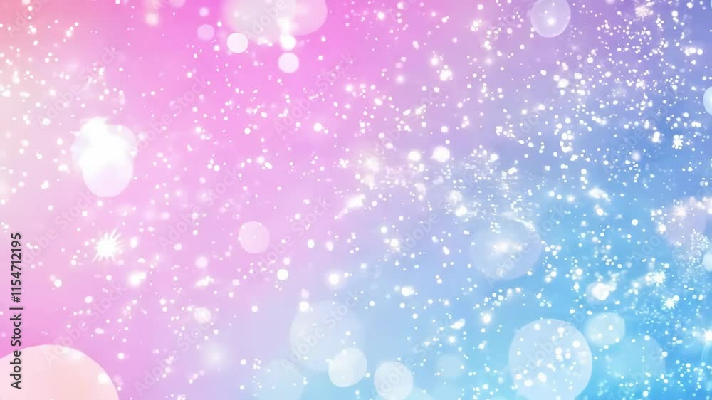 Shimmering Blue: Abstract Glittering Background in Motion