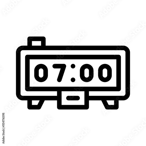 Clock line icon