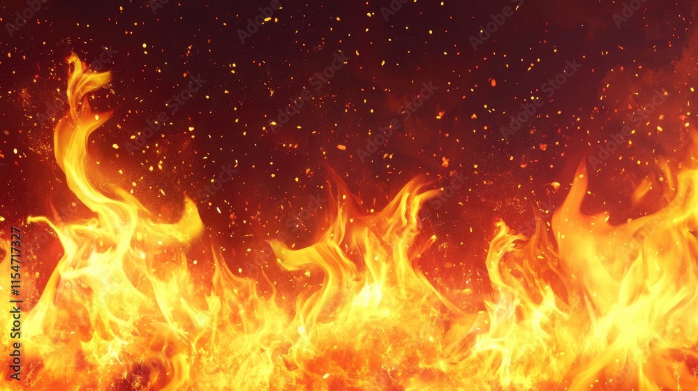 A fire spark background A fire spark background