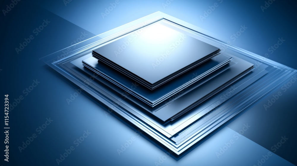 Layered Microchip Design in Metallic Light