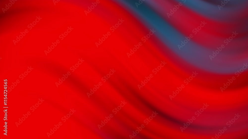 A vibrant abstract background featuring smooth red waves and gradients.