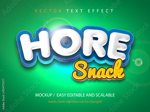 Hore Snack Text Effect