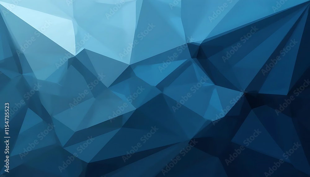 Obraz premium Abstract Blue Polygonal Geometric Background Design
