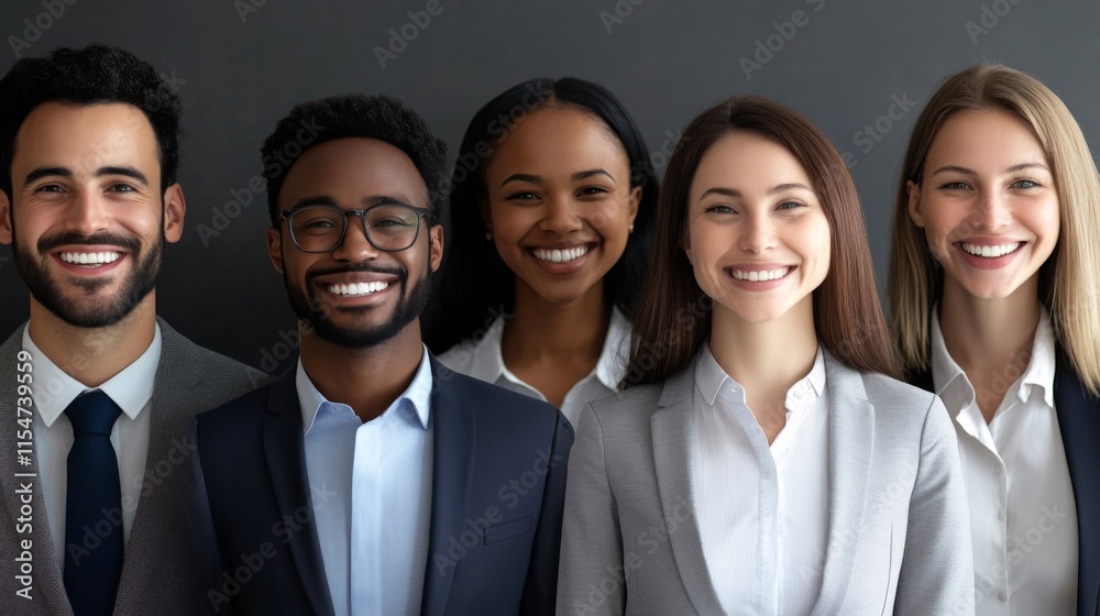 Diverse Employees in Workplace Meeting with Smiling Faces Diverse Employees in Workplace Meeting with Smiling Faces