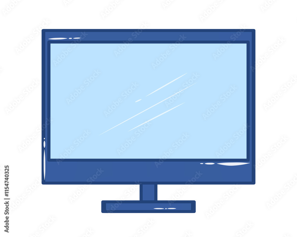 Doodle Icon monitor tv or computer illustration on transparent that can be use for background, slide view, social media, sticker, scrapbook and etc. | Aesthetic with blue color Doodle Icon monitor tv or computer illustration on transparent that can be use for background, slide view, social media, sticker, scrapbook and etc. | Aesthetic with blue color