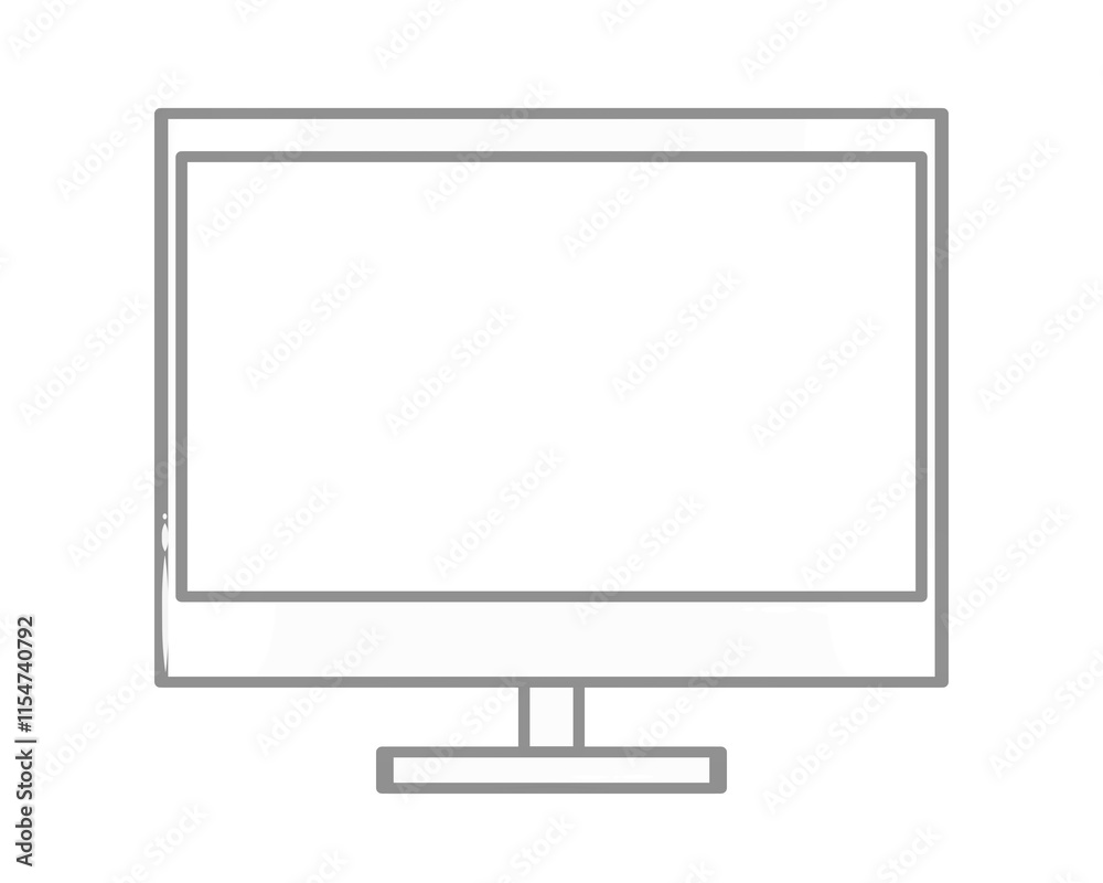 Doodle Icon monitor tv or computer illustration on transparent that can be use for background, slide view, social media, sticker, scrapbook and etc. | Aesthetic with white color Doodle Icon monitor tv or computer illustration on transparent that can be use for background, slide view, social media, sticker, scrapbook and etc. | Aesthetic with white color