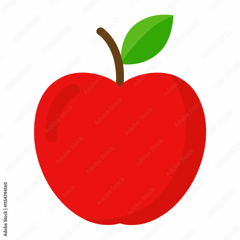 red apple illustration