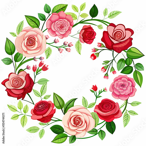 background with roses