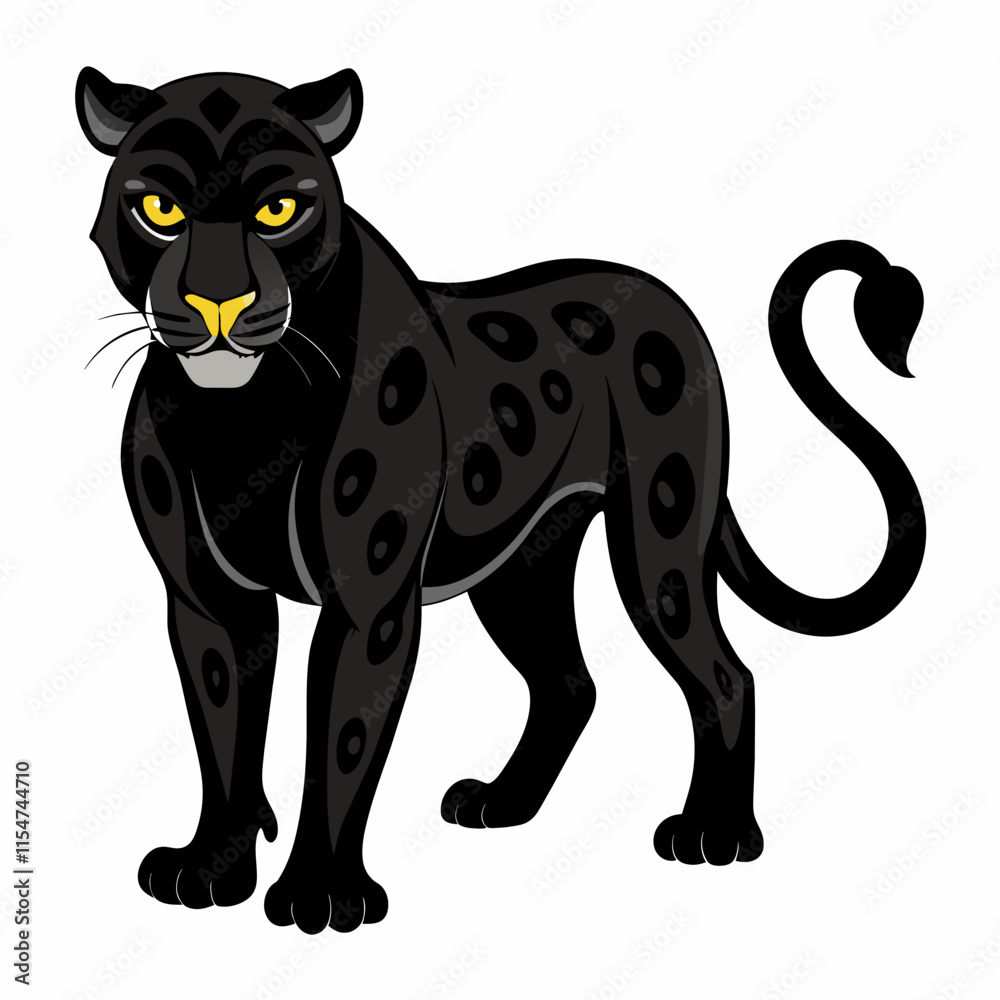 Obraz premium black panther cartoon