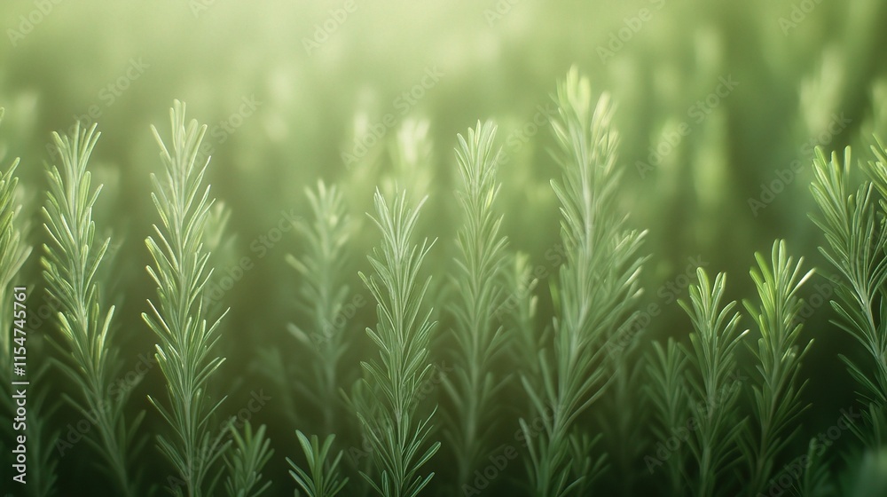 Soft Focus Green Foliage Background with Defocused Elements Soft Focus Green Foliage Background with Defocused Elements
