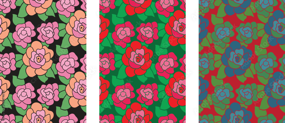 Fototapeta premium flower abstract , carnation, Seamless pattern for decorating fashion designs, fabrics, wallpapers and prints 