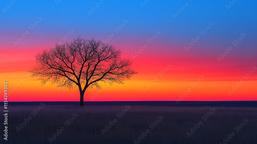 A lone tree silhouette stands against a calm and clear evening sky symbolizing solitude, resilience, and the beauty of nature's quiet moments
A lone tree silhouette stands against a calm and clear evening sky symbolizing solitude, resilience, and the beauty of nature's quiet moments