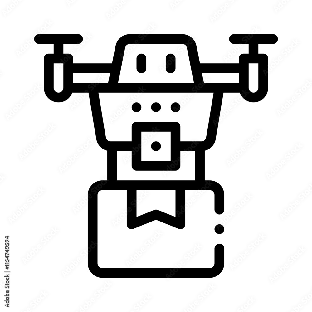 Delivery line icon Delivery line icon