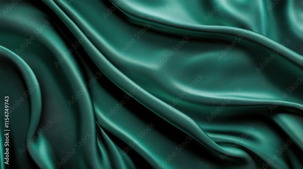 Luxurious Abstract Background of Fluid Green Cloth Textures Luxurious Abstract Background of Fluid Green Cloth Textures