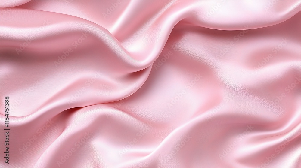 Obraz premium Soft Pastel Pink Fabric with Smooth Gradients and Elegant Curves