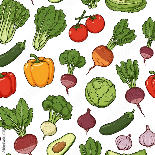 Healthy lifestyle. Seamless background drawn with a thin line. Vector illustration. Healthy lifestyle. Seamless background. Vector illustration