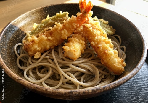 温かい天ぷら蕎麦