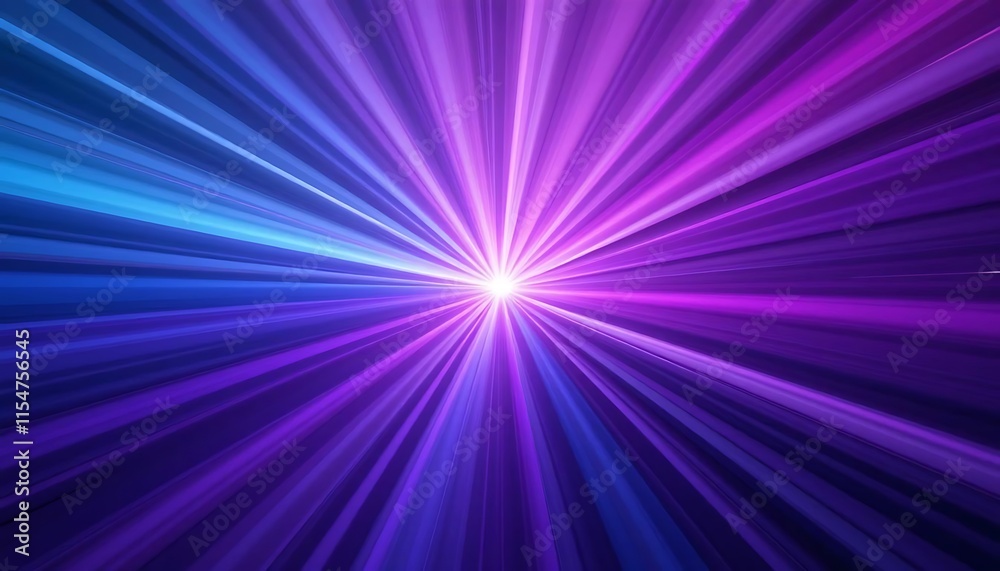 Obraz premium Abstract Purple and Blue Light Rays Converging