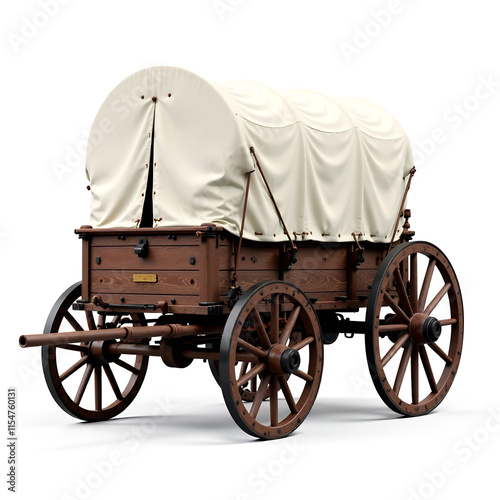 Transparent background with old wooden wagon carriage new image this year