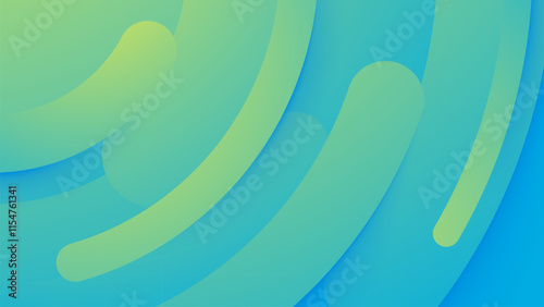Abstract geometric background gradient circles shape composition design vector